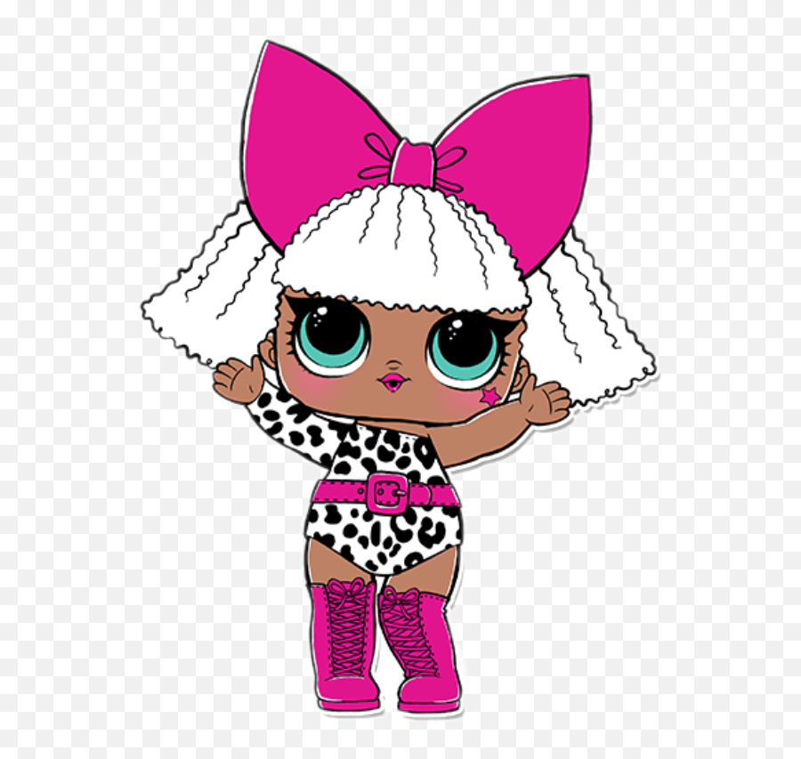 Download Boneca Lol Png - Lol Surprise Dolls Printables Diva Lol Doll Png Emoji,Emoji Dolls