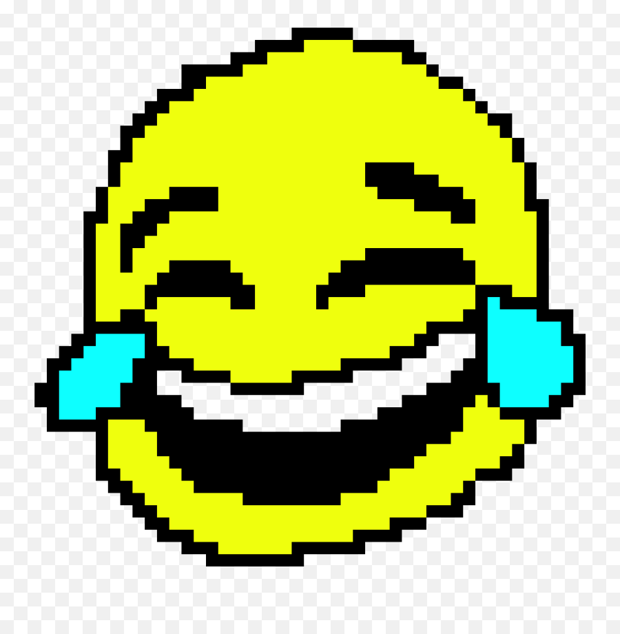 Crying Laughing Emoji - Pixel Art Crying Laughing Emoji,Crying Emoji