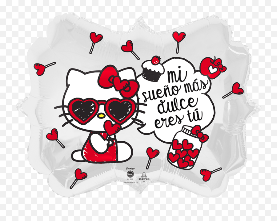 Hello Kitty Archives - Hello Kitty With Heart Sunglasses Emoji,Imagen De Emoticon Con Sueño