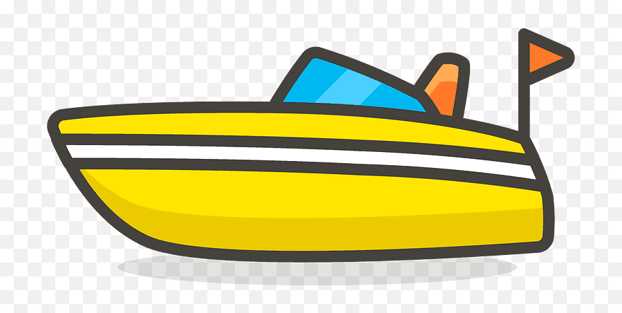 Speedboat Emoji Clipart - Lancha Png,Sailboat Emoji