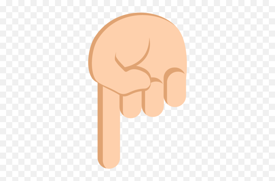 Right Hand Pointing Down Medium Light Skin Tone Emoji - Fist,Reversed Hand Emoji