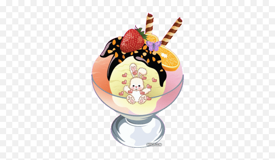 Top Ice Cream Sundae Stickers For Android U0026 Ios Gfycat - Dessert Ice Cream Symbol Emoji,Strawberry Sundae Emojis