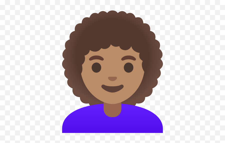U200d Woman With Curly Hair And Medium Skin Tone - Emojis De Whatsapp Novia,Emoticon Robot Face Light