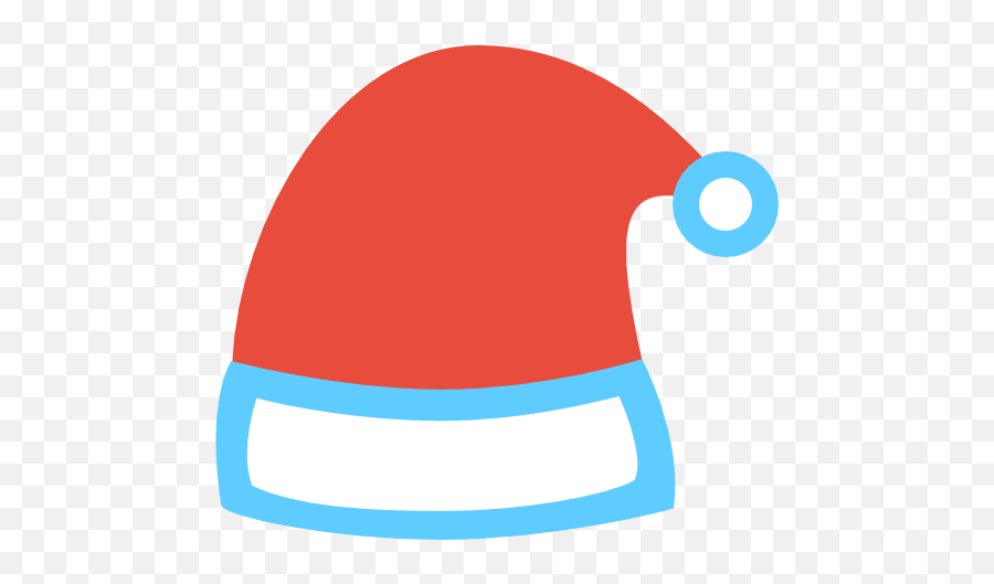 Hat Icon Christmas Flat Color Iconset Icons8 - Christmas Hat Flat Png Emoji,Santa Hat Emoji