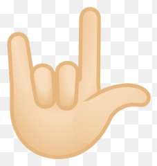 Love - You Gesture Emoji With Light Skin Tone Meaning And Love You Gesture Emoji Png,V Emoji