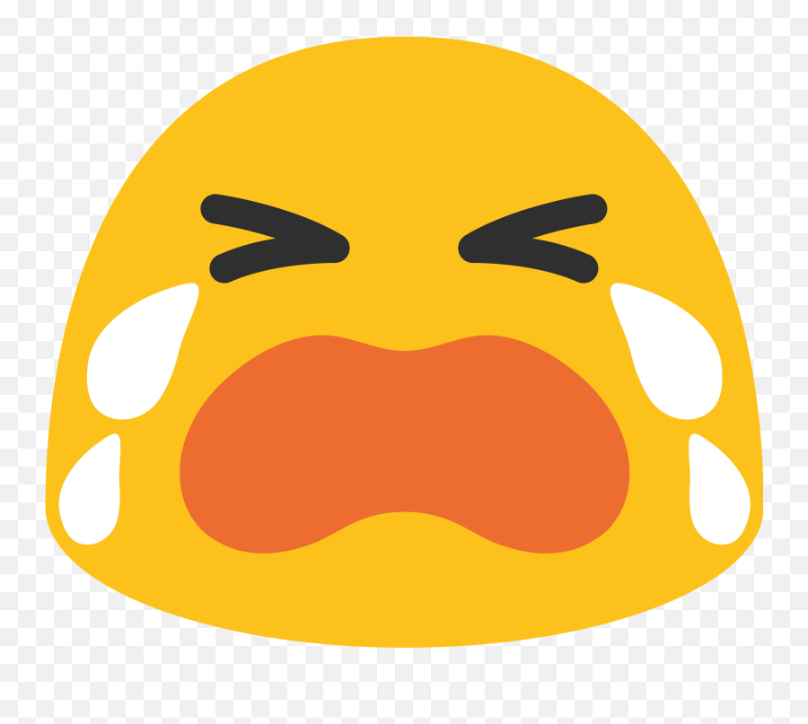 Loudly Crying Face Emoji Clipart - Crying Samsung Emoji,Sad Crying Face Emoji