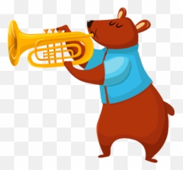 Printable Bear Play A Trumpet Coloring Page Emoji,Emotions Bear Mattel Belinda
