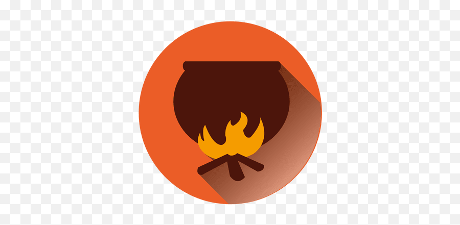 Vector Transparente Png Y Svg De Icono De Halloween De Olla Emoji,Emoticon Fuego