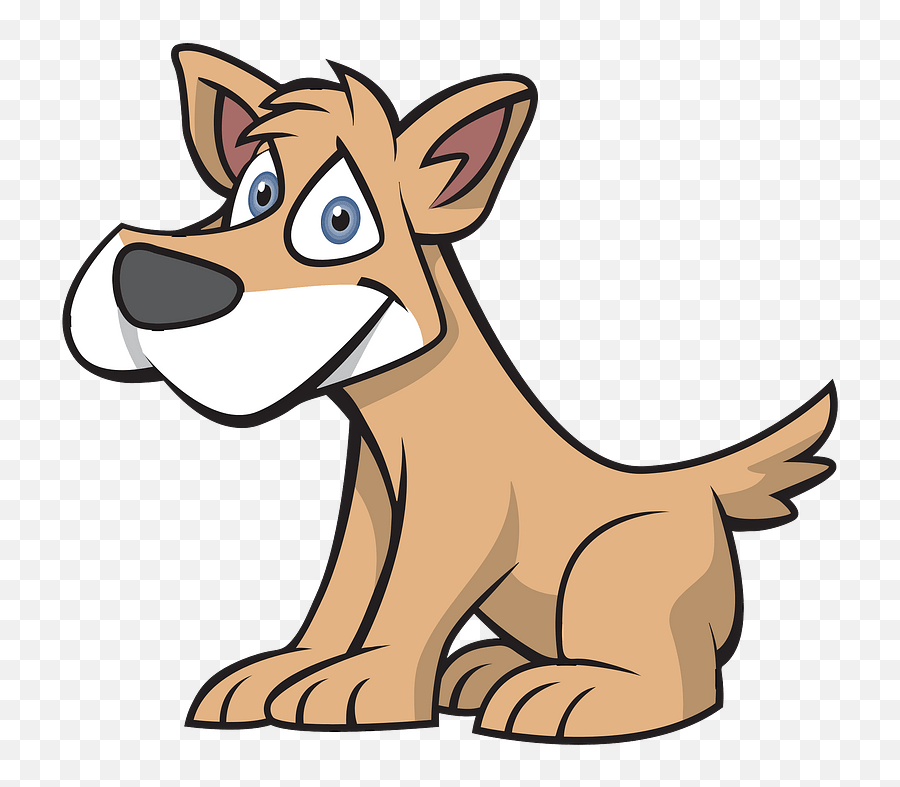 Dog With Blue Eyes Clipart - Cartoon Dog Png Transparent Png Emoji,Doggy Eyes Emoji