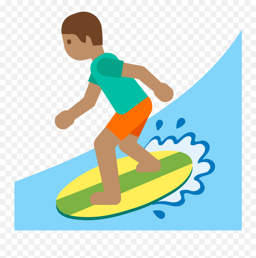 Emoji U1f3c4 1f3fd - Surfer Emoji Png,Emoji Jump