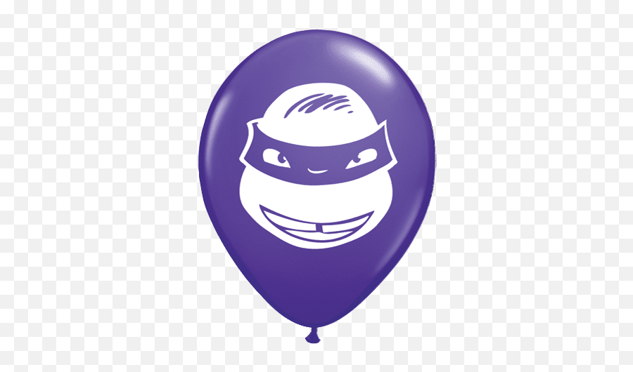 5 Ninja Turtles Face Latex Balloons X 100 - Fictional Character Emoji,Latex Emoticon