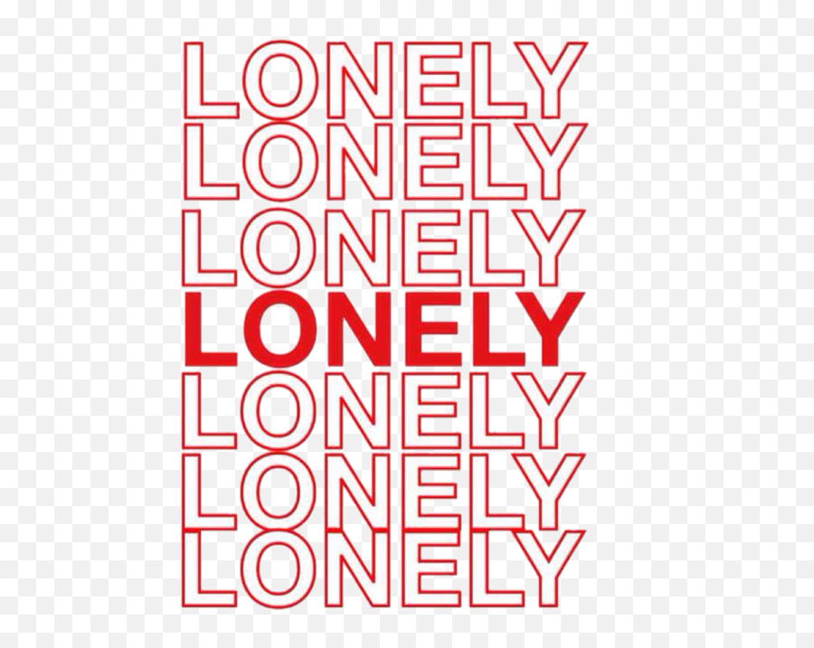 Tumblr Aesthetic Alone Text Red Sad Freetoedit - Lonely Overlay Red Tumblr Png Emoji,Tumblr Emoji Edits