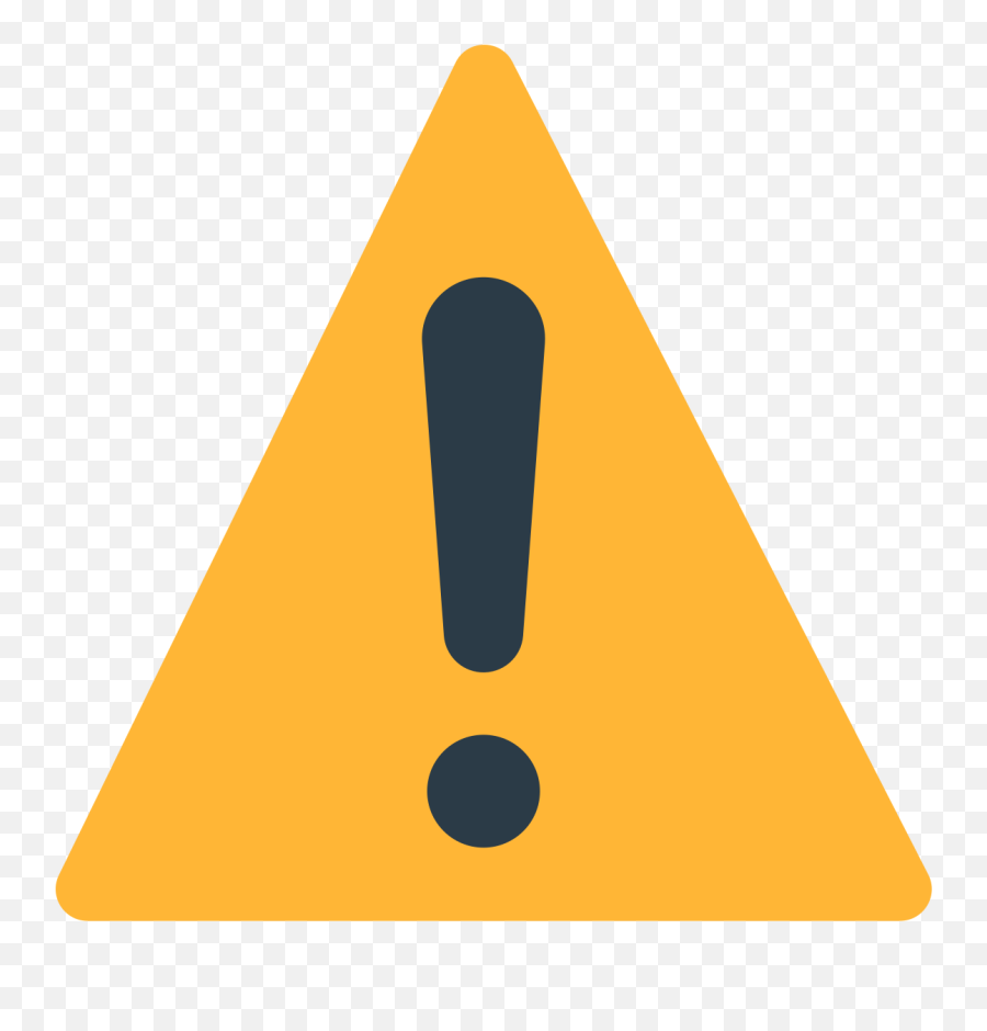 Warning Emoji - Warning Sign Png Transparent,Unicode Emoji