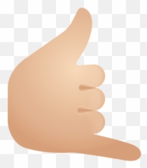 Call Me Hand Light Skin Tone Icono - Sign Language Emoji,Emoji Pulgar Arriba