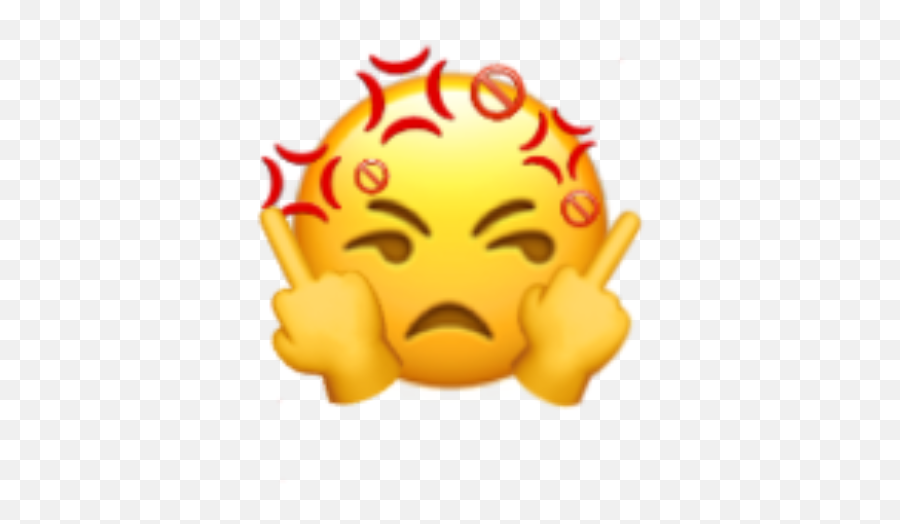 Emoji Angry Amgryemoji Sticker By Justalittletrashcan - Happy,Angry Smile Emoji