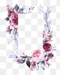 Pin - Frame Watercolor Flowers Png Emoji,Marco 32 Emotion