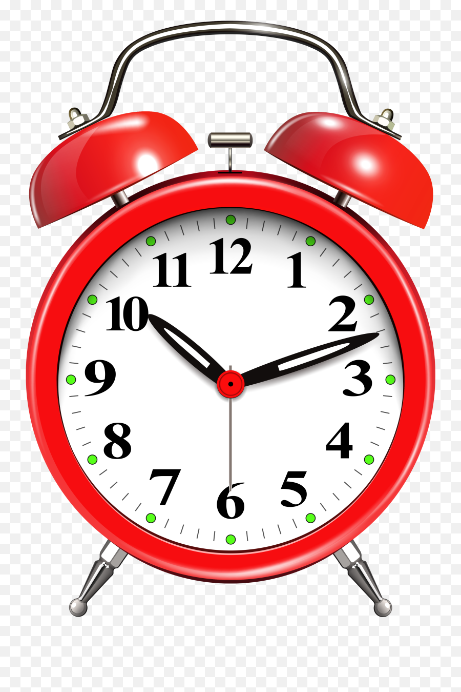 Alarm Clock Red Png Clip Art - Alarm Clock Clipart Png Emoji,Emoji Watch And Clock