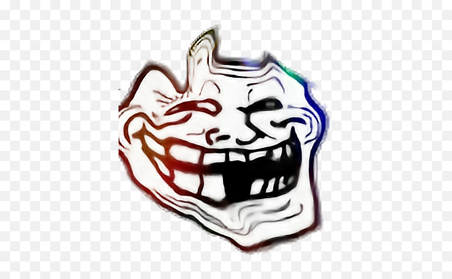 Trollface Sticker - Black Mirror Meme Face Transparent You Just Got Pranked Troll Face Emoji,Trollface Emoji