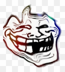 Trollface Sticker - Black Mirror Meme Face Transparent You Just Got Pranked Troll Face Emoji,Trollface Emoji