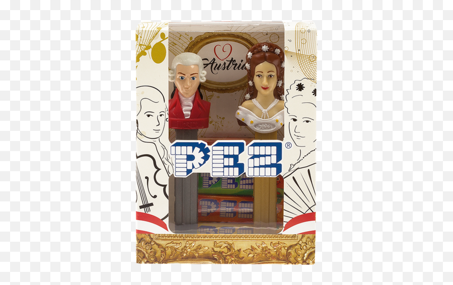 Pez - Caja De Regalo Sissi Y Mozart De Nuevo Disponible Caramelos Pez Emoji,Pez Emoji Candy Dispensers