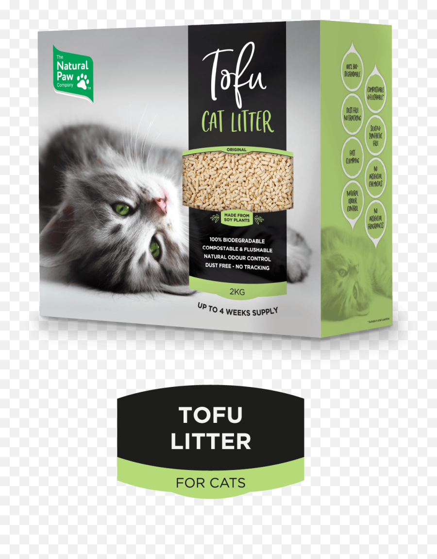 The Natural Paw Company Biodegradable Tofu Cat Litter - Natural Paw Tofu Cat Litter Emoji,Cat Using Litter Box Emoticon