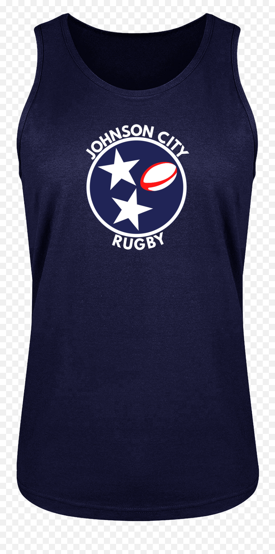 Johnston City Rugby Navy Singlet - Tennessee State Emoji,How To Do A Crescent And A Cross In An Emoticon