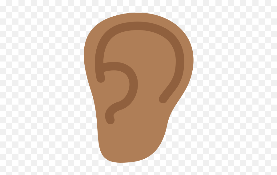 Ear Emoji With Medium - Language,Ear Emoji