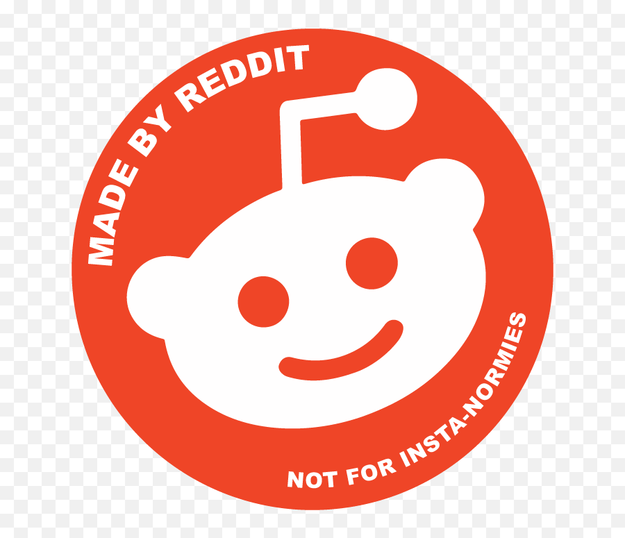 Slightly Modified Reddit Badge - Made By Reddit Badge Emoji,Not Sure Meme Emoticon