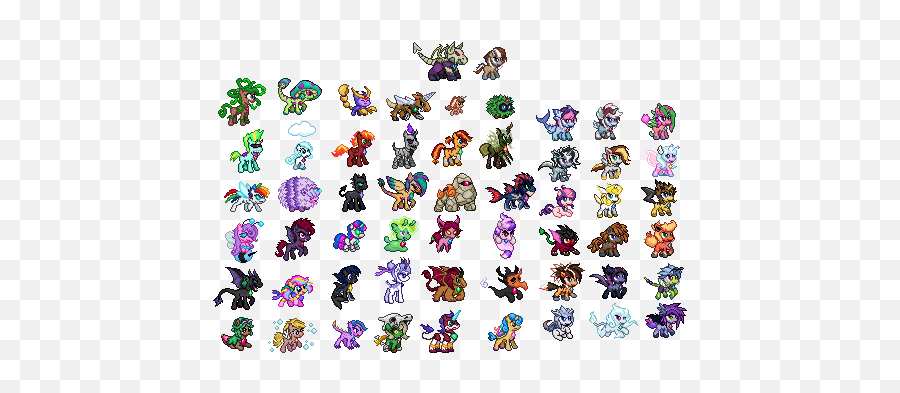 Battle Gem Ponies - Battle Gem Ponies Emoji,Final Fantasy 6 Emotion Sprite Sheet