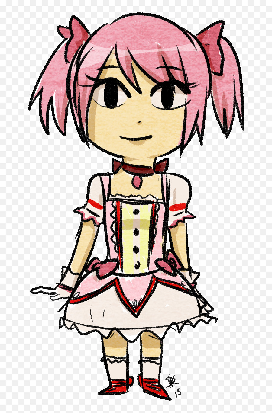 Ask Madoka Kaname - Fictional Character Emoji,Do You Want To Make A Contract Kyubey Emoticon