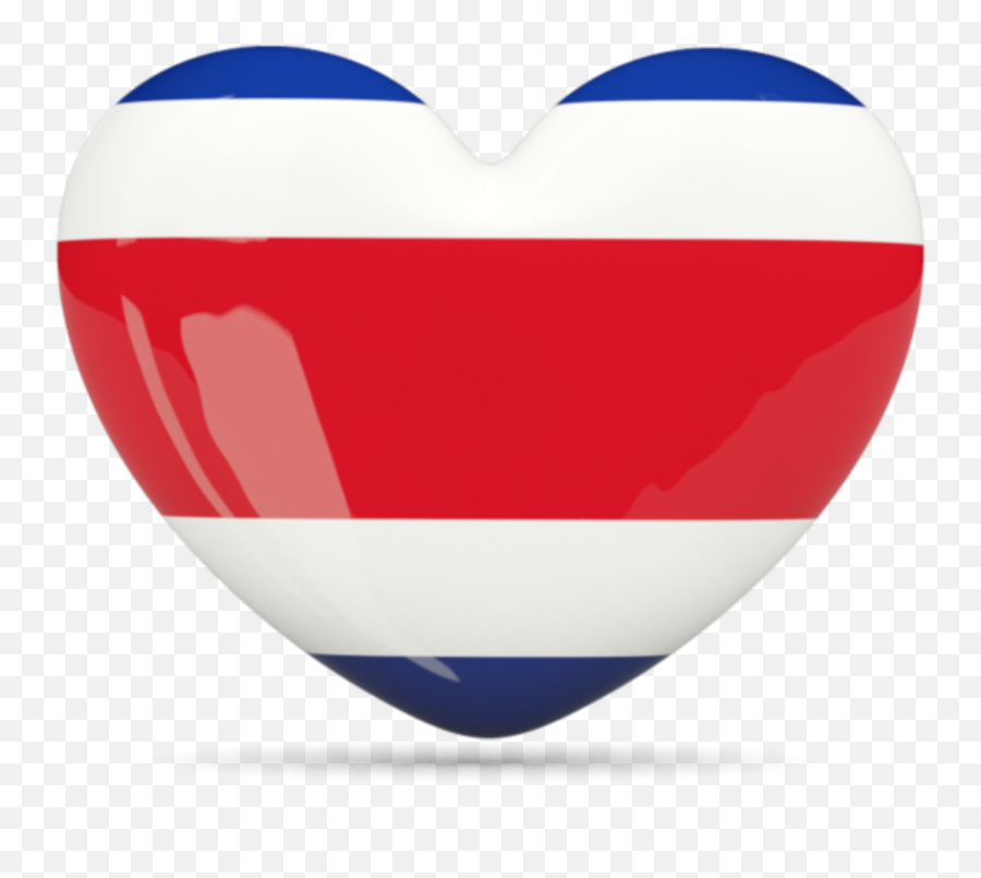 Costa Rica Flag Heart Icon - Costa Rican Flag Png Clipart Flag Costa Rica Png Emoji,Upside Down Flag Emoji