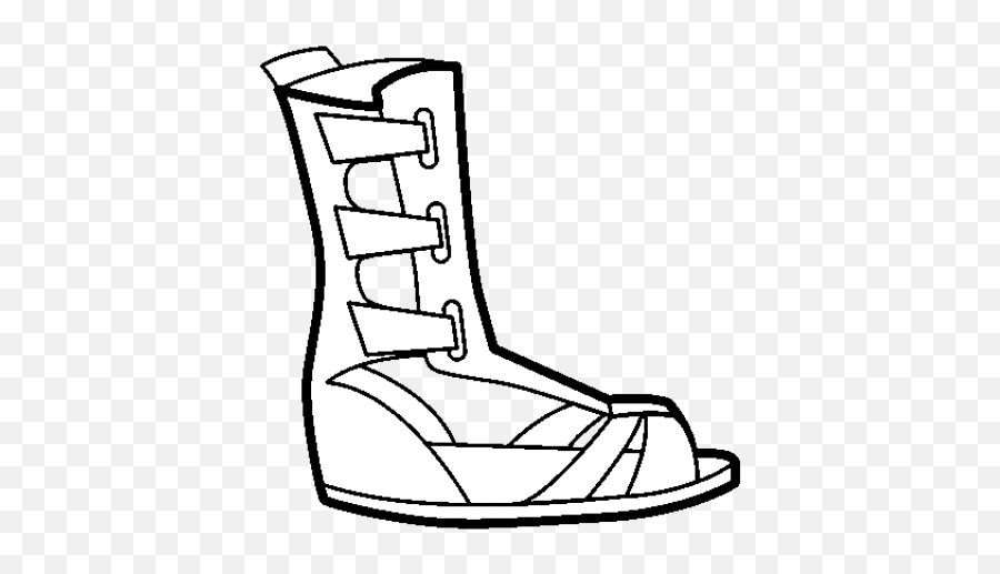 Sandal Clipart Roman Sandal - Roman Soldier Sandals Drawing Emoji,Pink Flip Flop Emoji