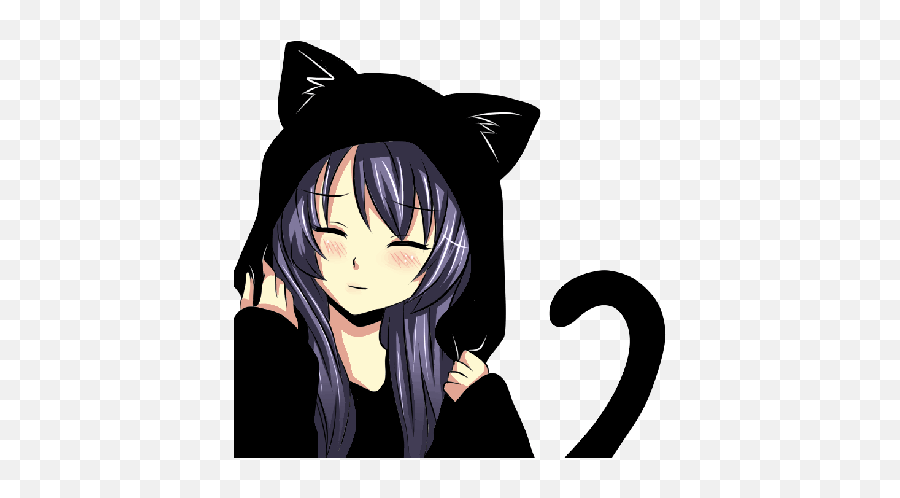 Anime Cat Girl Sticker - Anime Cat Girl - Discover & Share GIFs