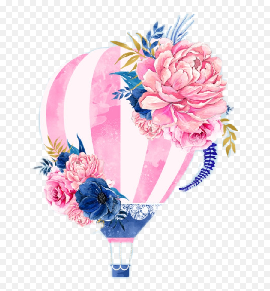 Hot Air Balloon Sticker Challenge On Picsart - Party Supply Emoji,Hot Spring Emoji