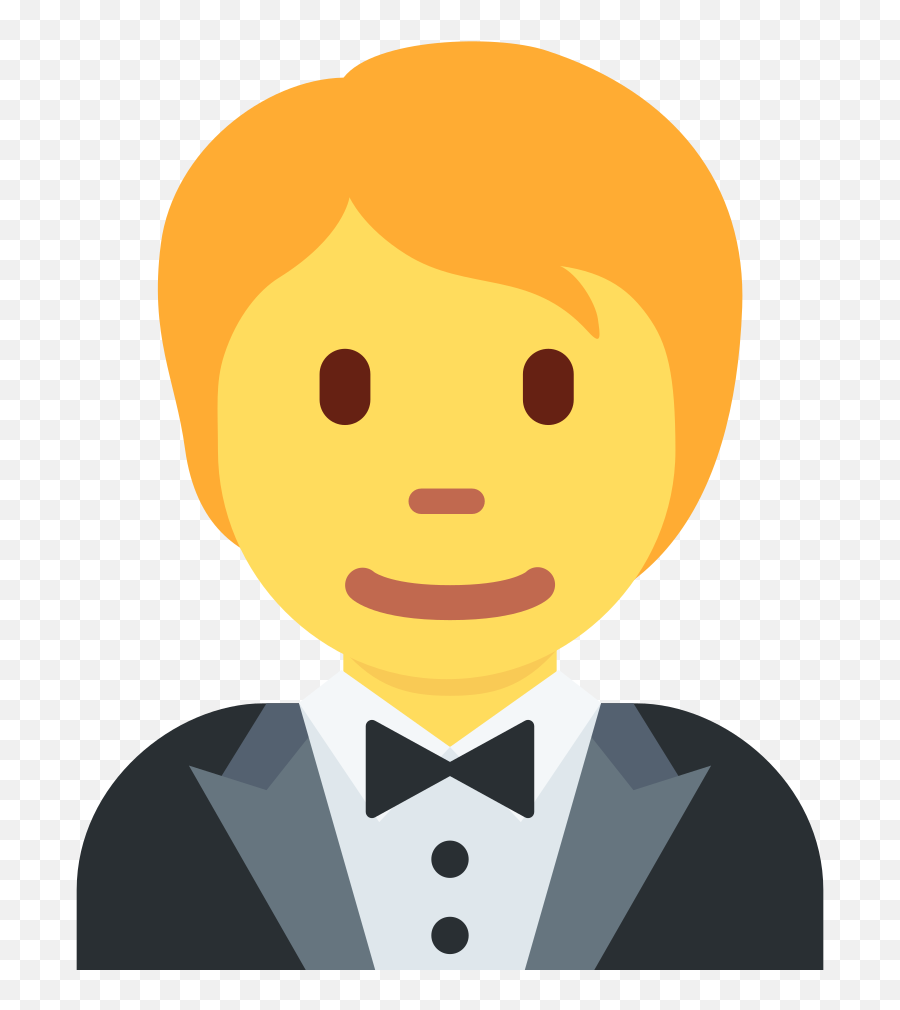 Person In Tuxedo Emoji Clipart Free Download Transparent,Emoji Hair Ties