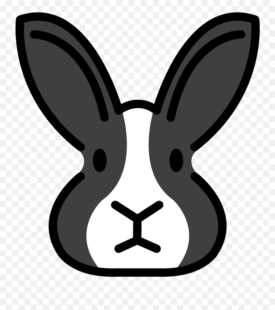 Rabbit Face - Emoji Meanings U2013 Typographyguru Dibujo De Cara De Conejo,Bunny Emoji