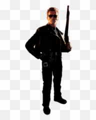 Terminator With Gun Standing Png Transparent Images Emoji,Head + Gun Emoji