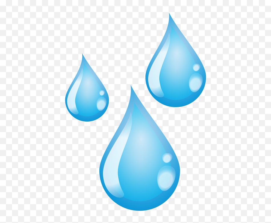 Illustration Of Three Water Drops - Water Drops Illustration Emoji,Droplets Emoji