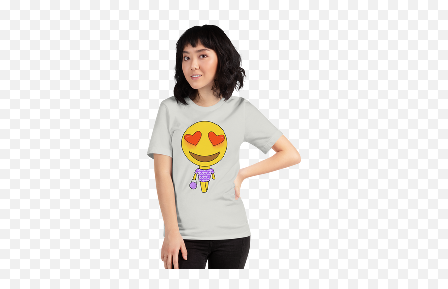 Heart Eyes Emoji T - Shirt,Crazy Eyes Emoji