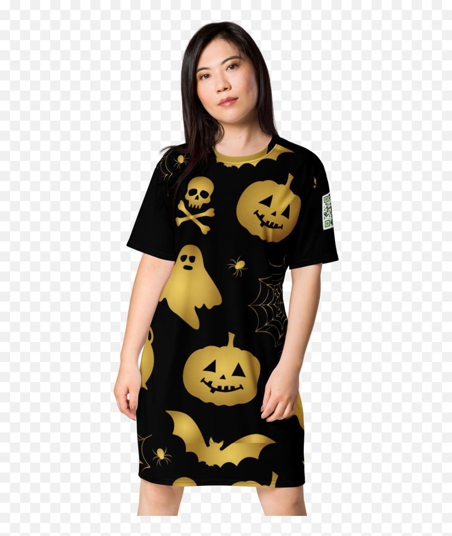 T - Shirt Dress Alien Merchants Emoji,All Over Both Sides Emoji T-shirt