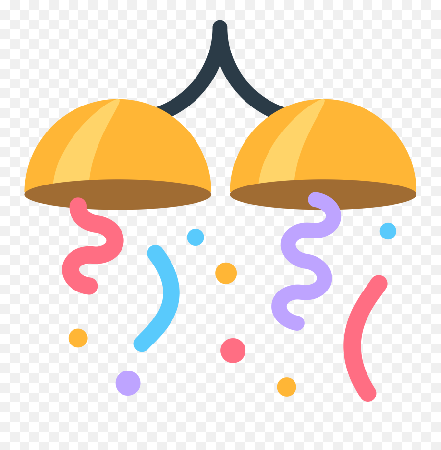 Confetti Ball Emoji For Facebook Email - Emoji Confettis,Facebook Emojis