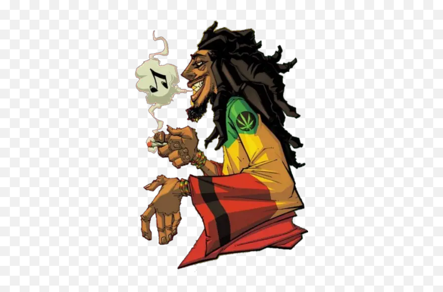 Reggae Stickers Para Whatsapp - Cartoon Images Of Lucky Dube Emoji,Rasta Emoji Iphone