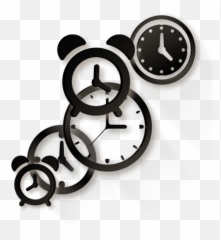 Mq Black Clocks Time Clock Sticker - Solid Emoji,Time Clock Emoji