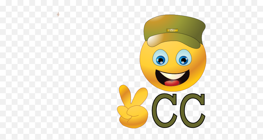 Clipart - Happy Emoji,Army Emoticon