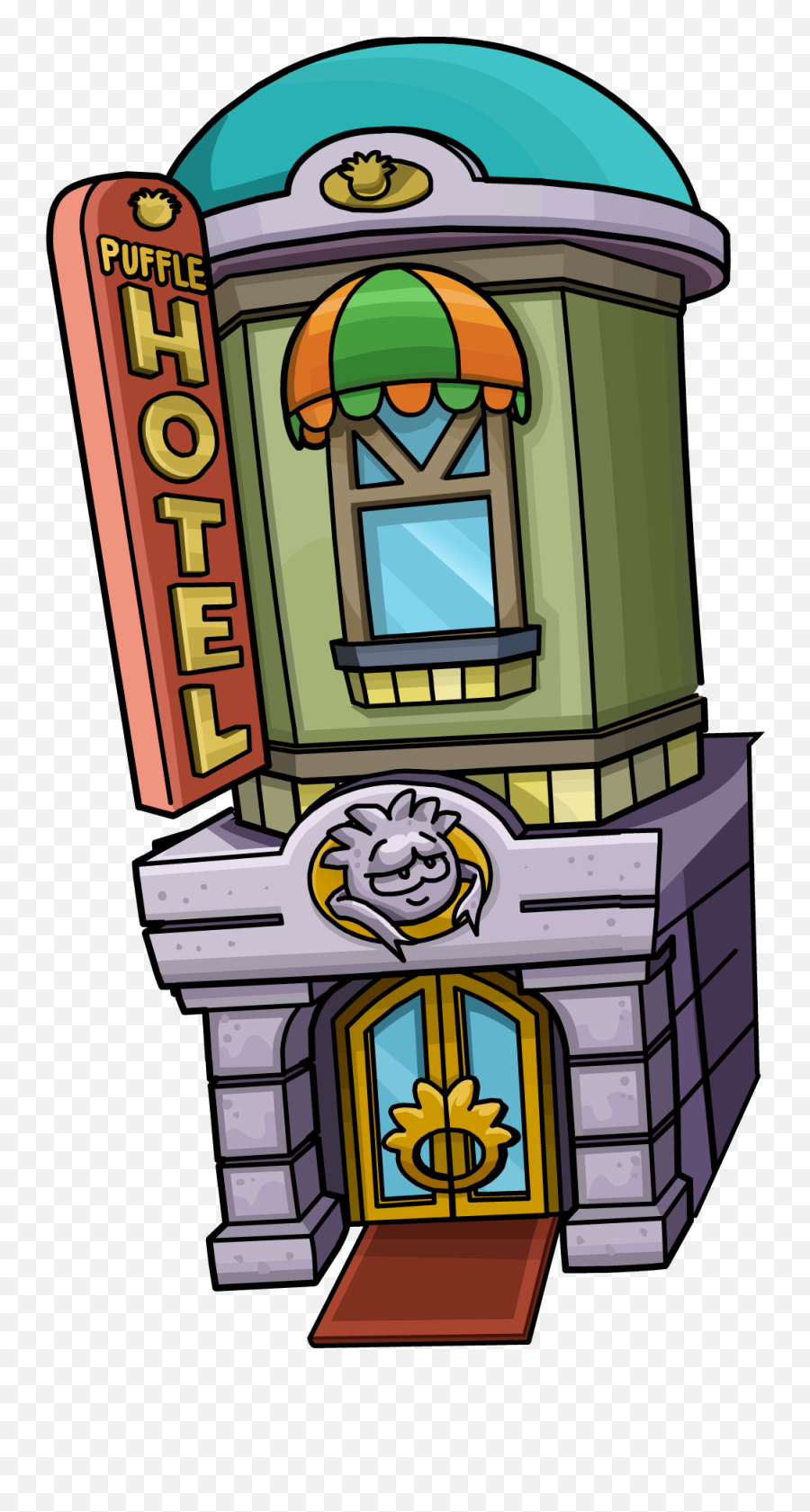 Puffle Hotel Club Penguin Wiki Fandom - Halloween Party 2014 Club Penguin Hotel Emoji,Emoji Halloween Costume Cheat