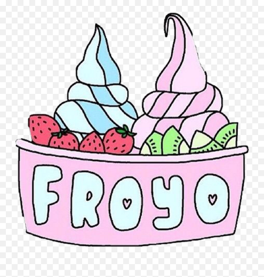 Froyo - Transparent Frozen Yogurt Clipart Emoji,Frozen Yogurt Emoji