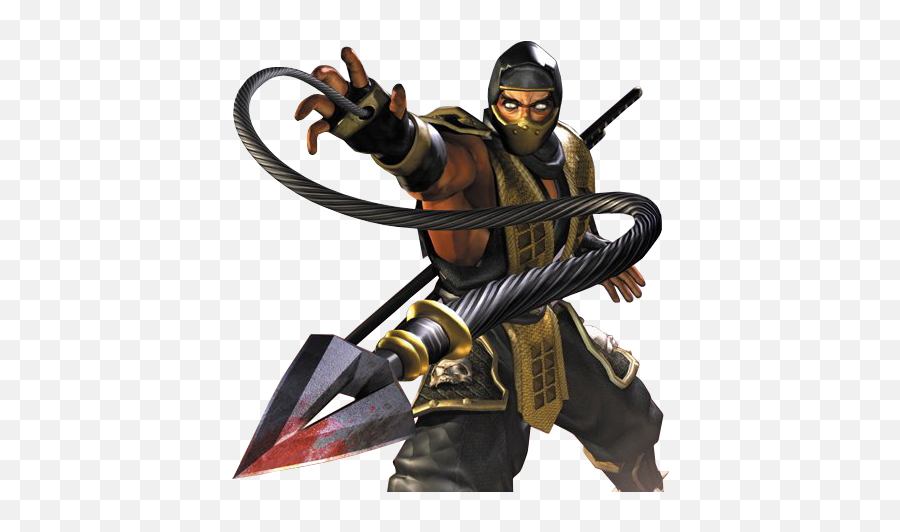 Scorpion Shootin Harpoon - Scorpion Mortal Kombat Png Hd Emoji,Harpoon Emoji