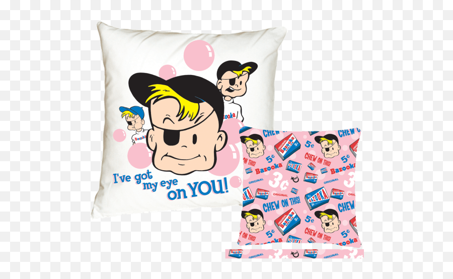 Got My Eye On You Bazooka Scented Microbead Pillow - Bazooka Joe Emoji,Bazooka Emoji