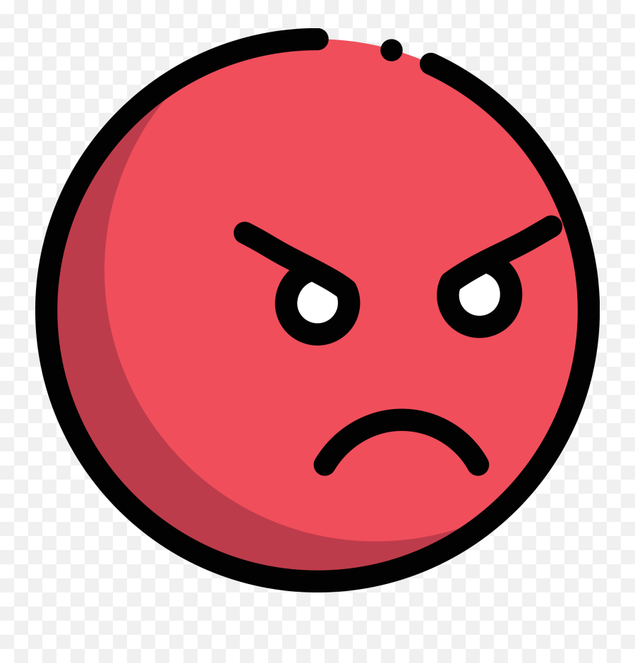 Angry Emoticon Face With Opened Mouth In Rounded Square - Emoji Enojado De Perfil,Angry Emoticon