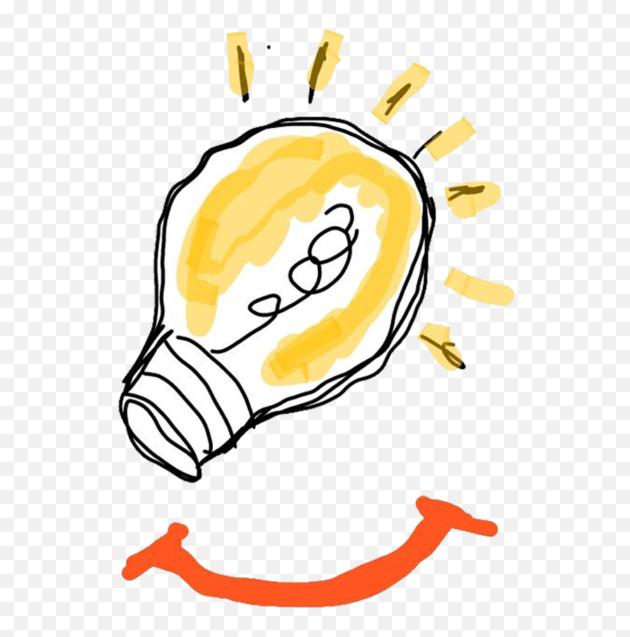 Edison Light Bulb - Sketch Emoji,Light Bulb Emoji